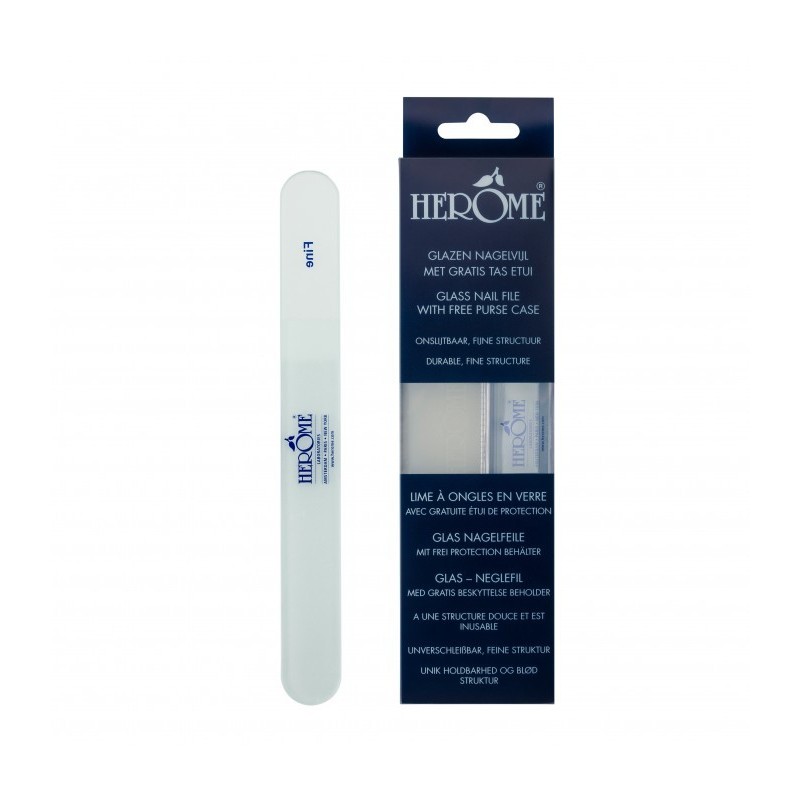 HERÔME Grande Lime à ongles en Verre + Etui protection HERÔME Grande Lime à ongles en Verre + Etui protection