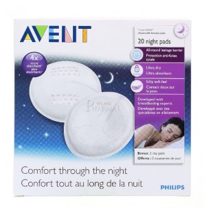 Avent Philips coussinet d'allaitement nuit boite de 20