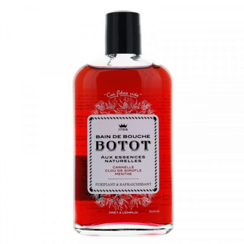 BOTOT bain de bouche Cannelle, Clou de girofle et de Menthe 250 ml