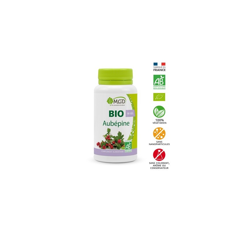 MGD bio aubépine boite 90 gélules