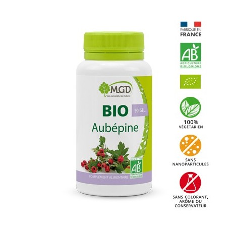 MGD bio aubépine boite 90 gélules