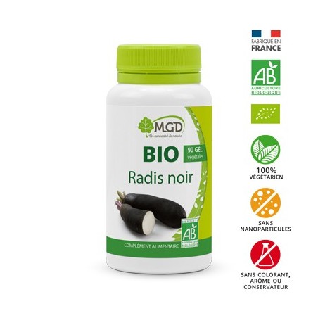 MGD bio radis noir boite 90 gélules