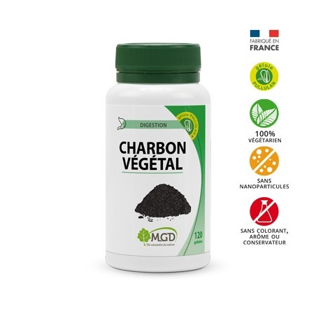 MGD charbon végétal boite 120 gélules