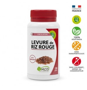 MGD levure de riz rouge 250mg boite 120 gélules