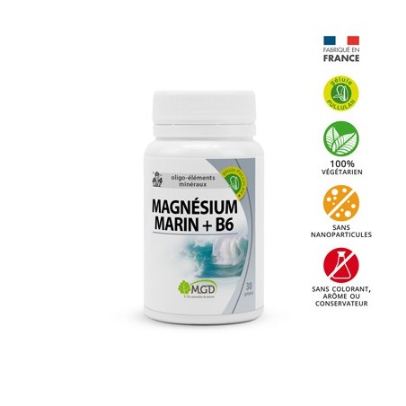 MGD magnésium marin + B6 boite 30 gélules