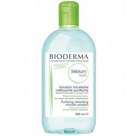 BIODERMA SEBIUM h2o solution micellaire nettoyante purifiante 500 ml