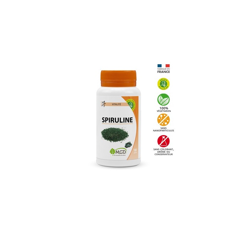 MGD spiruline | 100 gélules