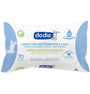 DODIE lingettes à l'eau boite 70u