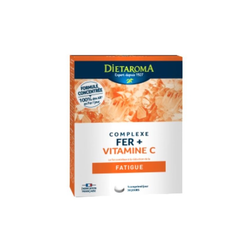 DIETAROMA complex Fer + Vitamine C boite 30 comprimés