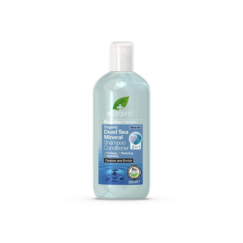 DR ORGANIC DEAD SEA shampooing et démêlant 2en1 (265ml)