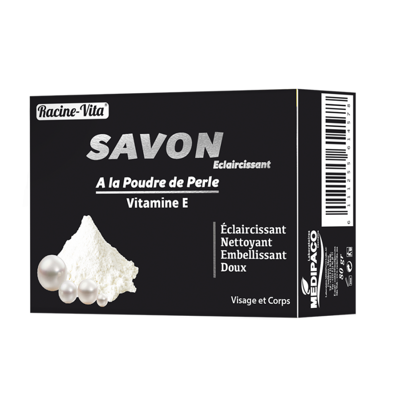 RACINE-VITA savon à la Poudre de Perle et Vitamine E