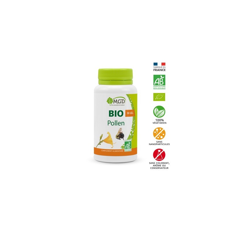 MGD bio pollen boite 90 gélules