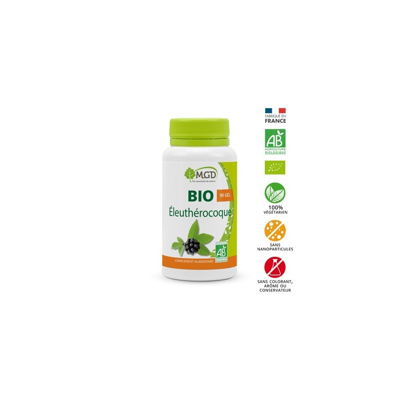 MGD bio elutherocoque boite 90 gélules