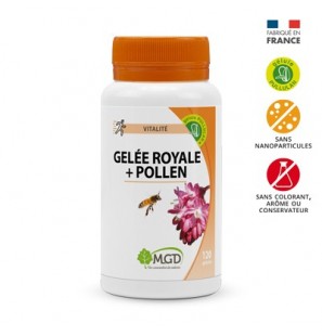 MGD gelée royale + pollen boite 90 gélules