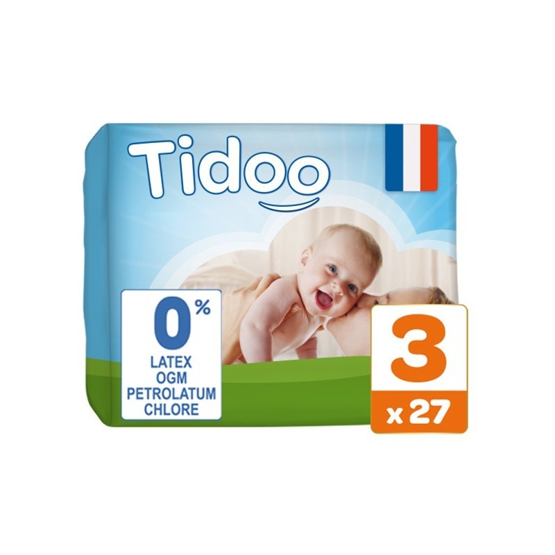 TIDOO Taille 3 (4-9kg) couches | 27 u