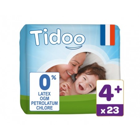 TIDOO Taille 4+ (9-20kg) couches | 23 u