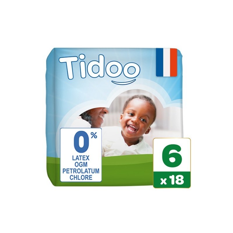 TIDOO Taille 6 (16-30kg) couches | 18 u