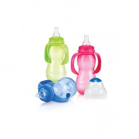 NUBY biberon à ances 320ml +4 mois réf: ID1098