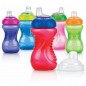 NUBY gobelet anti-goutte avec Bec en silicone souple et couverle 300ml +9mois Réf: ID9648