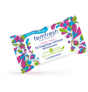 FEMFRESH Lingettes intimes boite 10 unités