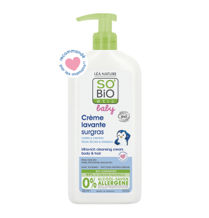 SO'BIO ETIC BABY crème lavante surgras | 500 ml