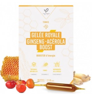 YVES PONROY GELÉE ROYALE - GINSENG - ACÉROLA BOOST ampoules bte 20