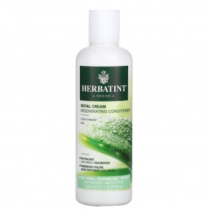 HERBATINT Après-shampoing crème royale, Aloe vera, 260ml Pour Cheveux colorés