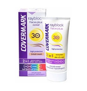 COVERMARK Rayblock Face Plus SPF30+ 2 en 1 soft brown