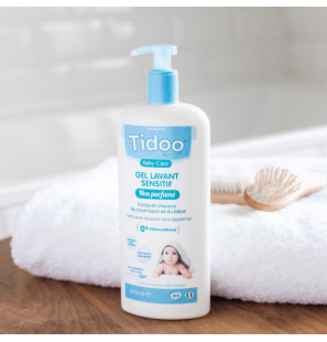 TIDOO BABY CARE gel lavant sensitif non parfumé | 475 ml