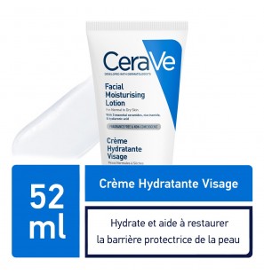 CeraVe Crème Hydratante Visage Peau Normale à Sèche | 52ml