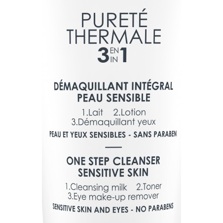 Vichy Pureté Thermale Démaquillant Intégral 3en1 Peau Sensible | 300ml