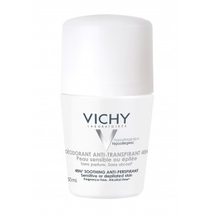 Vichy Dermo-Tolérance Déodorant Anti-Transpirant 48H Bille Peau Sensible ou Epilée | 50ml