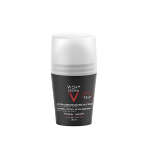 Vichy Homme Déodorant Bille Anti-Transpirant 72H Peau Sensible | 50ml