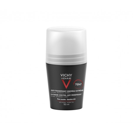 Vichy Homme Déodorant Bille Anti-Transpirant 72H Peau Sensible | 50ml