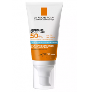 La Roche-Posay Anthelios UVMune 400 Crème Solaire Invisible | Peaux Sensibles Normales À Sèches | 50ml