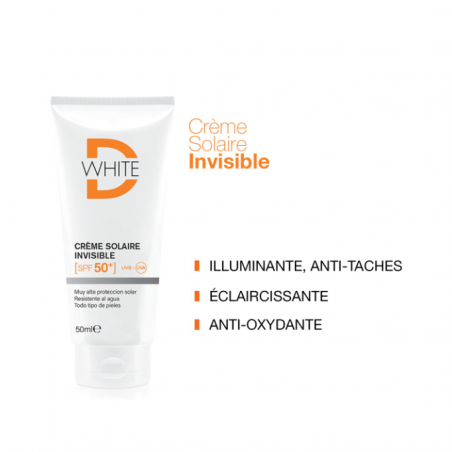 DWHITE crème solaire invisible spf 50+ | 50ml