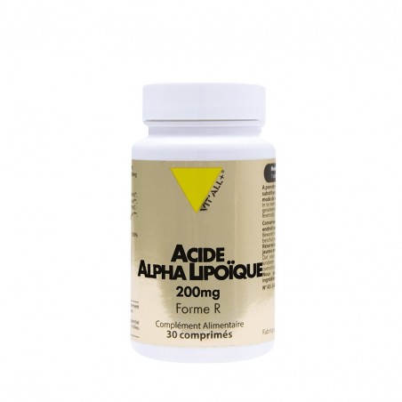 VIT'ALL+ Acide Alpha-lipoïque 200mg boite 30 comprimés