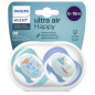 Avent Philips Sucette Ultra Air Happy 6-18 Mois Garçon 2 Pièces