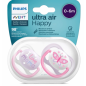 Avent philips Sucette Ultra Air Happy Sucettes 0-6 Mois fille