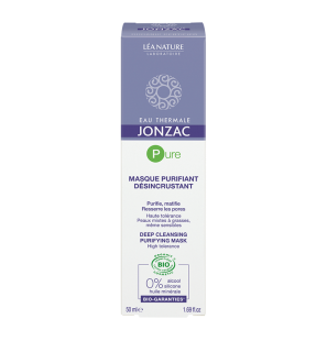 JONZAC PURE masque purifiant désincrustant BIO 50 ml