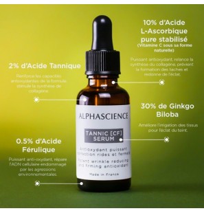 ALPHASCIENCE TANNIC [CF] sérum 30 ml