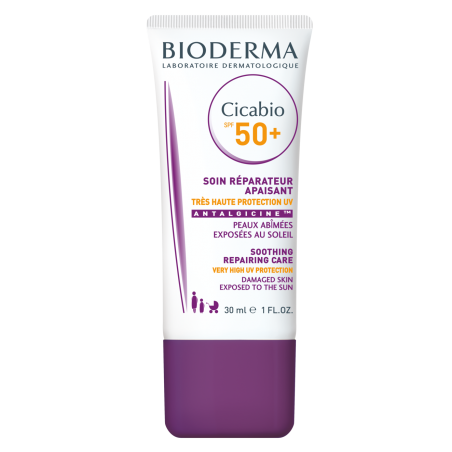 BIODERMA CICABIO spf50+ soin réparateur apaisant 30 ml