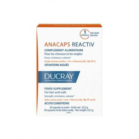 DUCRAY ANACAPS REACTIV boite 30 capsules