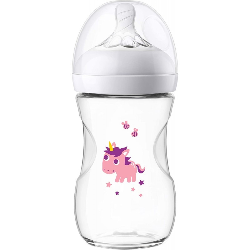 Avent philips Biberon Natural +1 mois UNICORN 260 ml Avent philips Biberon Natural +1 mois UNICORN 260 ml