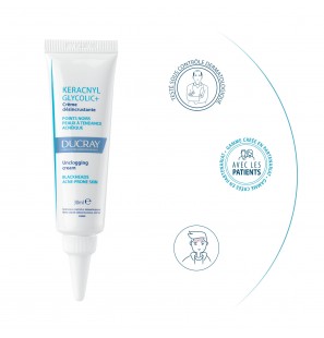 DUCRAY KERACNYL Glycolic + crème désincrustante | 30 ml