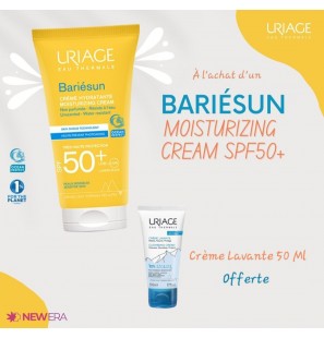 URIAGE Pack Bariesun crème hydratante spf 50+ + Uriage crème lavante 50 ml Offerte