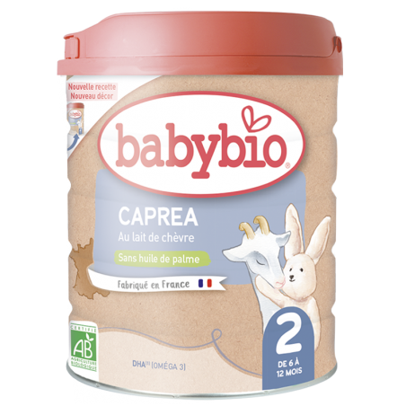 BABYBIO CAPREA au lait de Chèvre 2ème âge lait infantile bio | 800 G