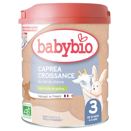 BABYBIO CAPREA CROISSANCE au lait de Chèvre 3ème âge lait infantile bio | 800 G