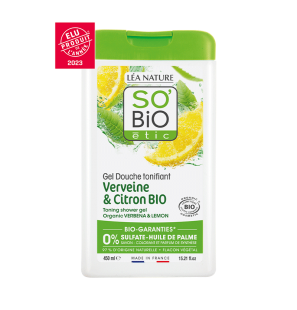 SO'BIO ETIC VERVEINE & CITRON gel douche tonifiant | 450 ml