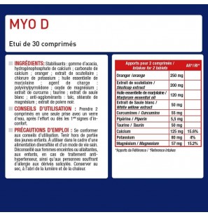 ERIC FAVRE Myo D - Décontraction musculaire | 30 comprimés